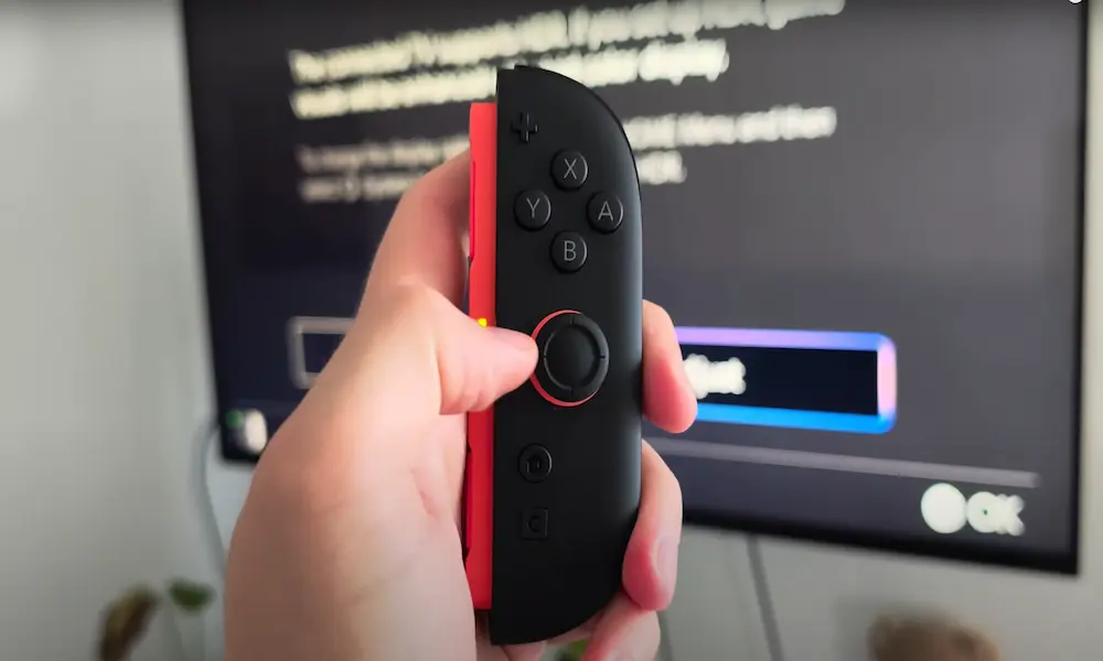 testing Nintendo switch on tv