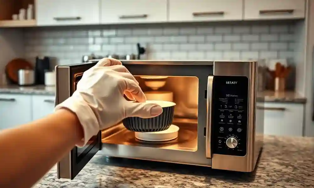 keeping food in the microwave