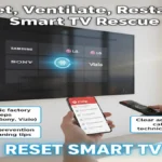 Man trying to turn tv on